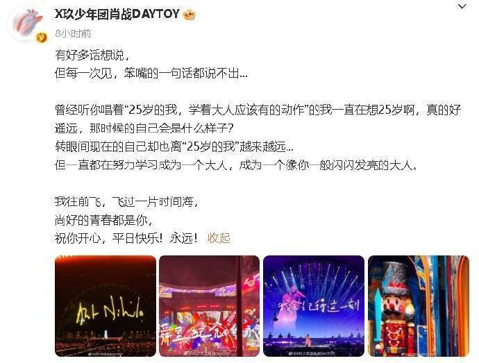 追星成功！肖战晒孙燕姿演唱会感悟：尚好的青春都是你 -1