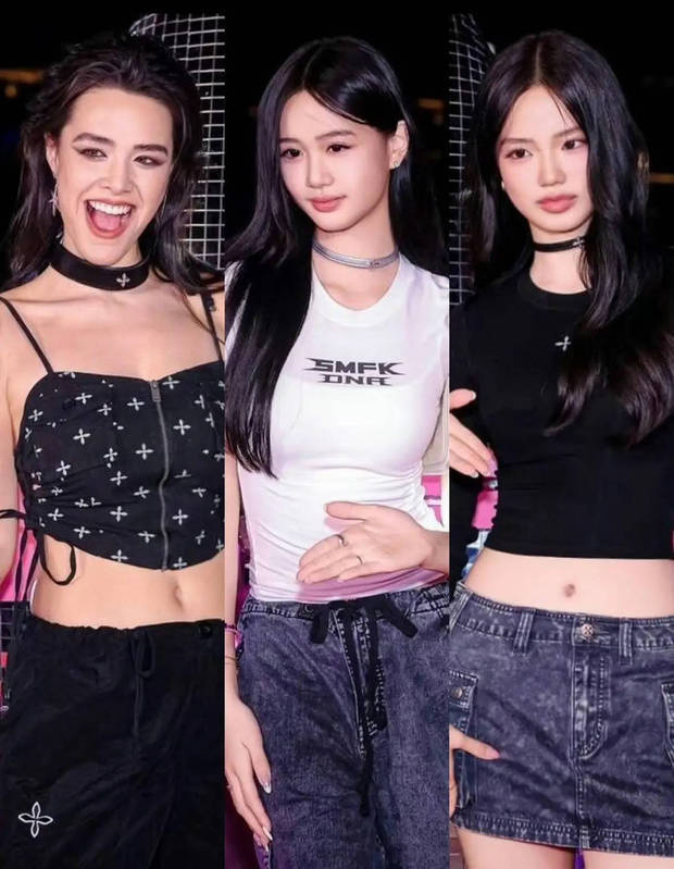 贾静雯钟丽缇女儿同台，美腿修长吸睛尽显青春时尚 -4