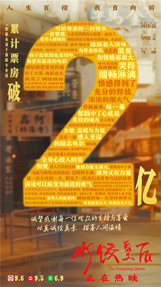 《水饺皇后》票房破2亿 马丽演绎与母亲情感羁绊 -1