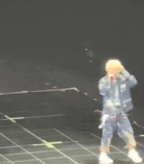 鹿晗演唱会倒退到升降台边差点踩空 -3