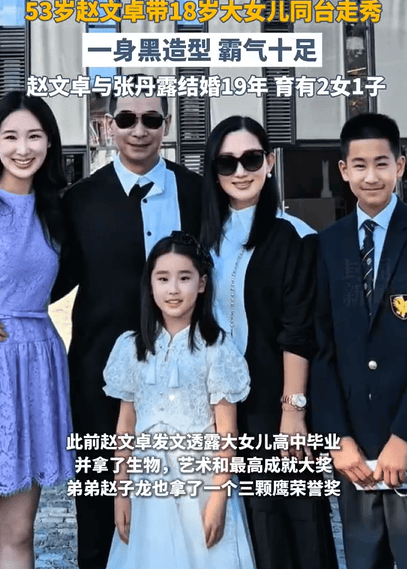 53岁赵文卓和18岁女儿同台走秀 父女俩五官堪称复制粘贴 -1