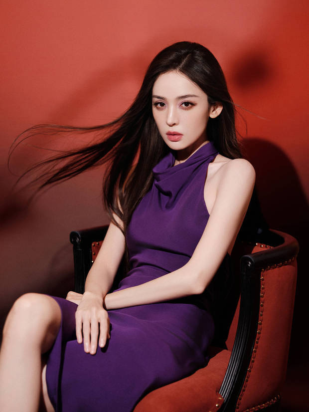 娜扎穿紫色露背裙性感吸睛 美貌养眼 -8